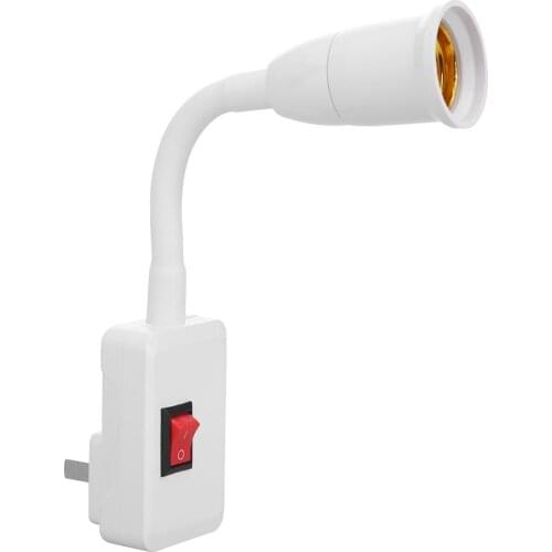 Home Office E27-E27 Adjustable Rotating Flexible Extension Lamp Base Adapter Converter LED Bulb Elongation Holder Socket