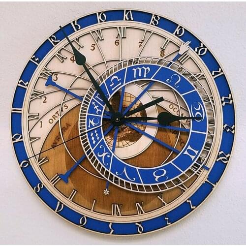 Luxury Modern Wall Clock Art Industrial Round European Wall Clock Vintage Colored Orologio Da Parete Household Products BL50WC