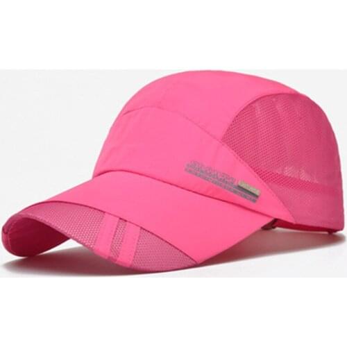 Hat Summer Ladies Outdoor Letter Printing Sports Quick-Drying Dome Big Eaves Sun Hat Sunscreen Baseball Net Cap Male h47
