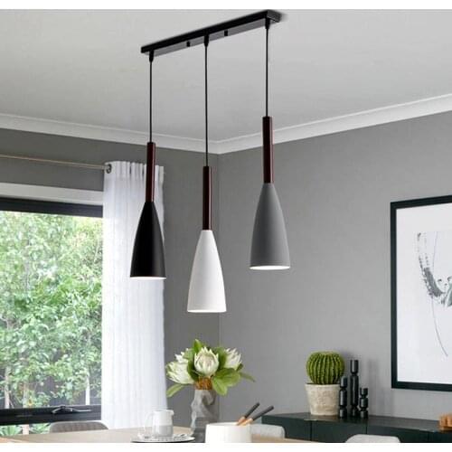 Modern Dinning Room Pendant Lights Nordic Minimalist Pendant Lamp Over Table Kitchen Island Hanging Lamps Dining Room Lights