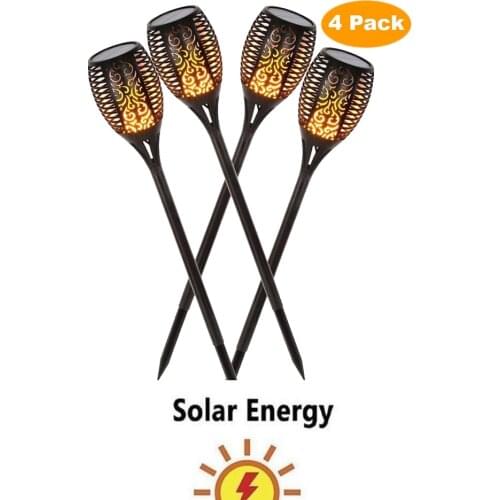 1/8 pcs Garden Solar light Flame Lamp IP65 Waterproof Garden Flickering Flame Path Lighting Solar Flame Lamp Spotlight lanterns