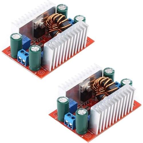 2Pcs DC 400W 15A Power Supply LED Drive,Boost Module, DC-DC Step-Up Converter Board 400W Boost Converter