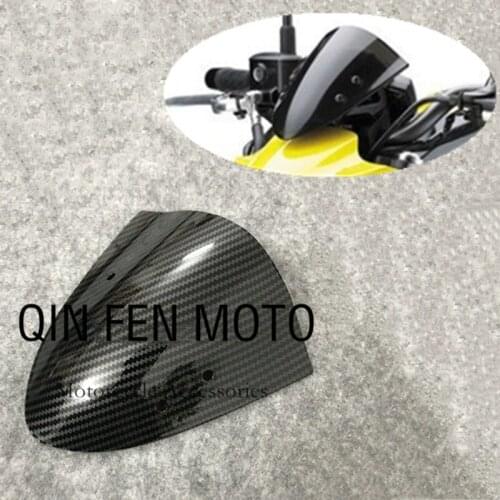 Carbon fiber paint Motorcycle front windshield Fit For Kawasaki ER-6N ER6N 2012 2013-2016