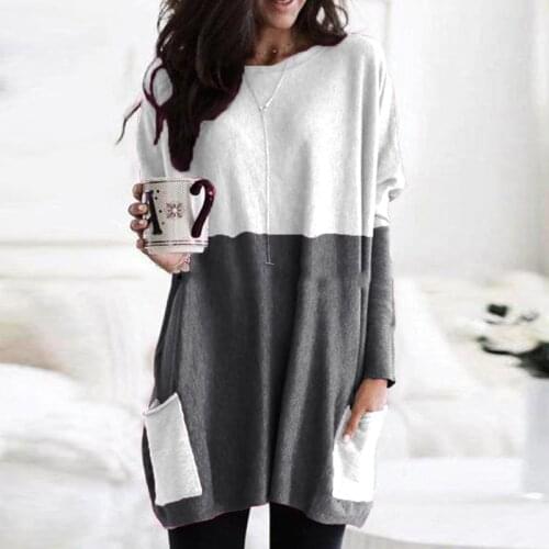 Women Tops and Bloues Autumn Winter New Style Fashion Casual Tops Long Shirt Casual Long Sleeve Pullover Robe Chiffon Blouse