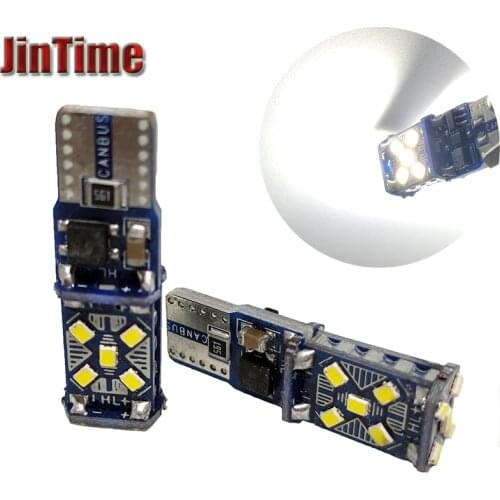 2PCS T10 W5W WY5W Super Bright LED Car Parking Lights Auto Wedge Turn Side Bulbs Car Interior Reading Dome Lamp Canbus No Error