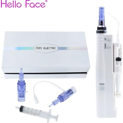 2 in 1 Use Meso Gun With 10 PCS needles and 10 PCS Syringe Tube Aqua Derma Pen Injectior Facial Treatment Machine