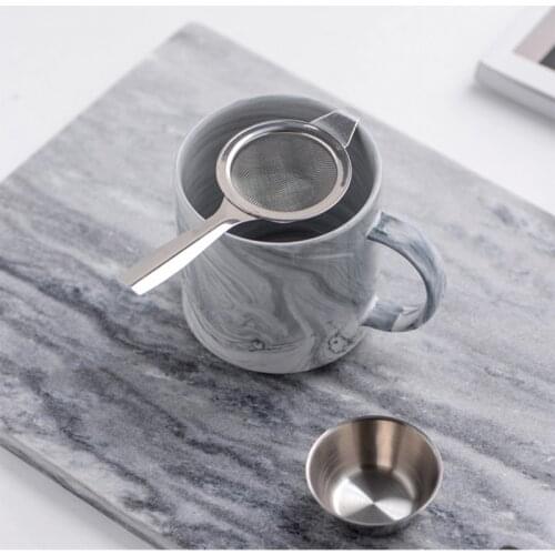 304 Stainless Steel Reusable Tea Infuser Tea Strainer Teapot Loose Tea Leaf Spice Tea Filter Kitchen Accessories Handle Clip