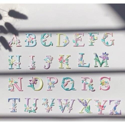 U002 Chinese style the alphabet A-Z embroidery cloth stickers diy Decorative patches for clothes/decoration/bags Five up to sell