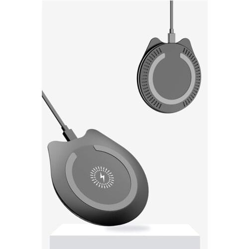 New creative QI wireless charger 15W wireless fast charging cat ear black technology ultra-thin wireless charger for Most Phone