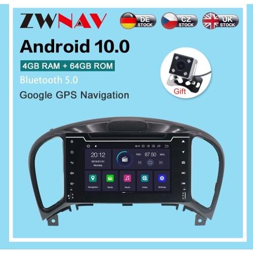 Carplay Android 10.0 screen Car Multimedia DVD Player for Nissan Juke 2004-2016 GPS Navigation Auto Audio Radio Stereo Head unit
