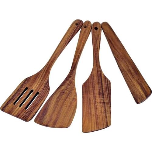 Wooden Spatula for Cooking,Kitchen Spatula,Wooden Utensils,Wooden Paddle,Turner Spatula,Slotted Spatula and Wood Scraper