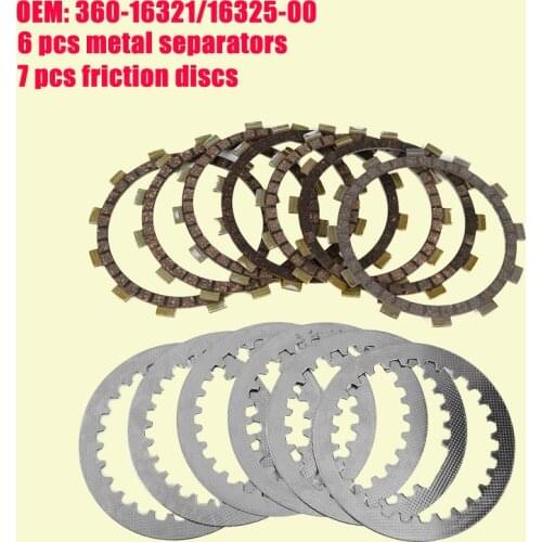 Clutch Friction Plates FOR Yamaha RD250/A/B/C/D/E/F LC RD350/A/B/LC/YPVS/N/F/F2/R RD400 C-F RD 250 350 400 360-16321/1632-0