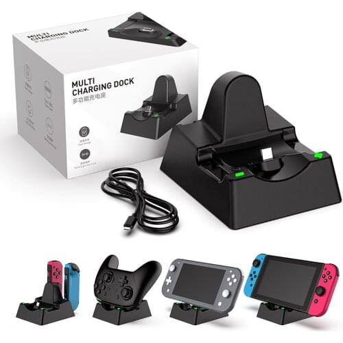 For Nintend Switch Joy-con Controller 4 in1 Charging Dock LED Charger For Nintendo Switch Pro Gamepad Charge Stand NS Switch