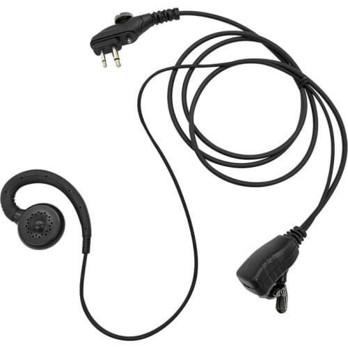 G-hook Earpiece C Swivel Headset with PTT Mic for HYT Hytera PD502 PD562 BD502 BD502i TC-508 TC-580