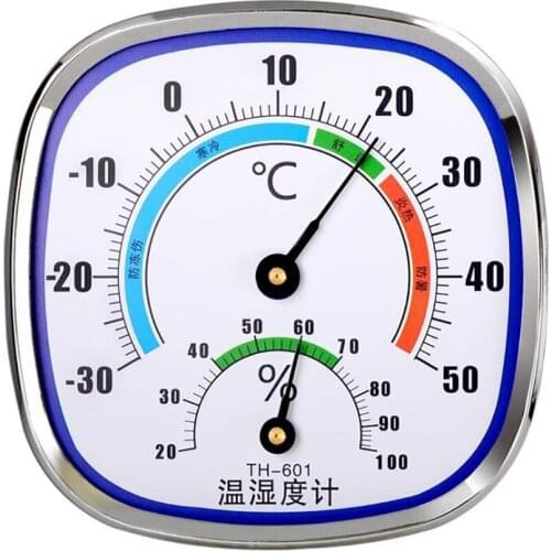 Thermometer Hygrometer Gauge Office School Temperature Monitoring Humidity Detector Wall Mounted Home Indoor Pointer Thermometer