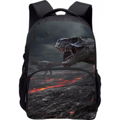 Cool Dinosaur Print School Backpacks for Children Men 3D Large Animal Casual Travel Laptop Backbag Teenager Double shoulder bag