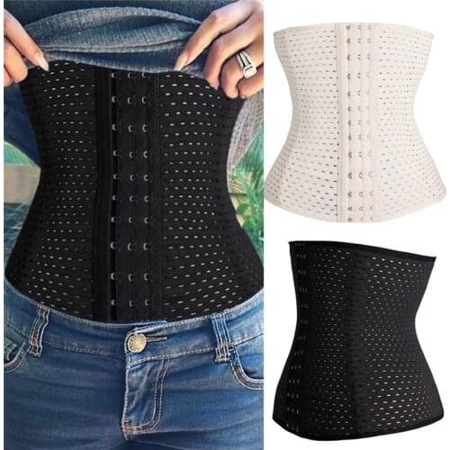 Waist Trainer Cincher Womens Underbust Corset Belt Shapewear Slim Body Shaper Fashion Breathable Solid Plus Size After Pregance