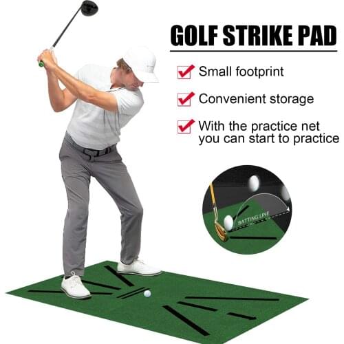Golf Training Mat Anti-slip Golf Practice Training Aid Rug Backyard Golf Mat Indoor Residential Training Hitting Pad