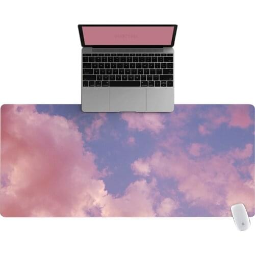 XXL Office Computer Desk Mat Table Keyboard Big Mouse Pad Sky Print Pattern Laptop Cushion Desk Non-slip Mat Gamer Mousepad Mat