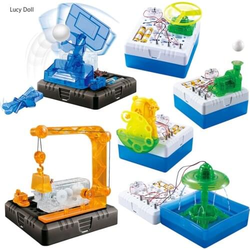 Creative Experiments Splashing Fountain Water Physics Science Set Scientific Kits DIY Model Building Boys Education Stem Toys