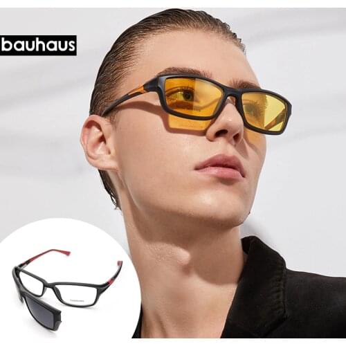 X3182 Bauhaus fashion sport eyewear night vision magnetic sunglasses