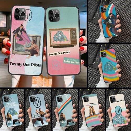SCALED AND ICY Twenty One Pilots Phone Case Cover Hull For iphone 5 5s se 2 6 6s 7 8 12 mini plus X XS XR 11 PRO MAX black trend