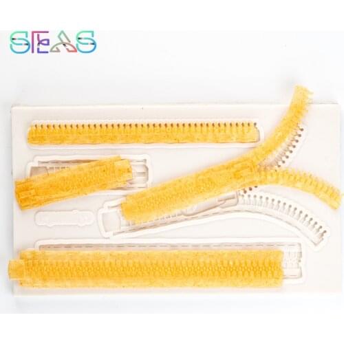 Silicone Mold Zipper Shape DIY Chocolate Molds Silicone Creativity Cake Mold Hand Kitchen Tools Pastry and Bakery Tools