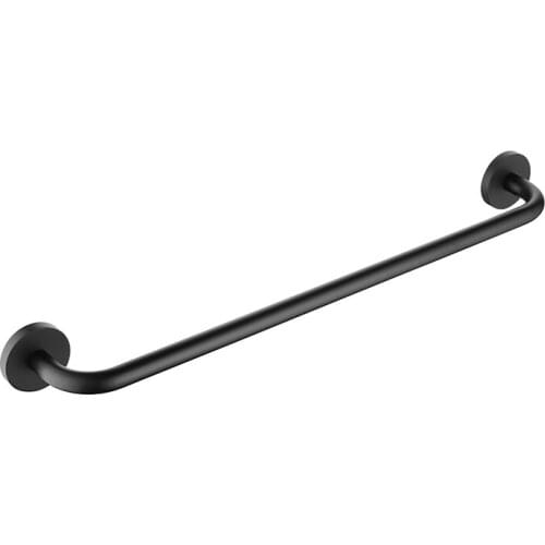 Towel Rail Rack Shower Bathroom Stainless Steel Matte Black Single Towel Rail Holder Hanging Shelves