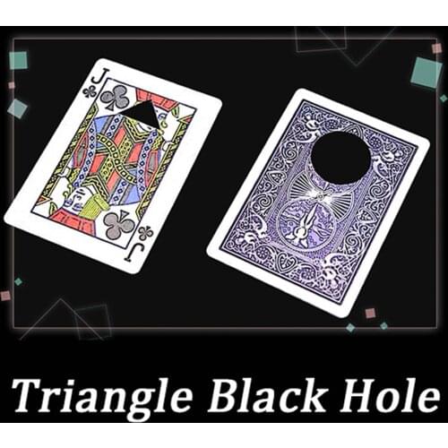 Triangle Black Hole Magic Tricks Stage Close Up Magia Card Appearing Magie Mentalism Illusion Gimmick Props for Magicians