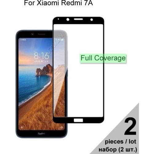 Protective Glass For Xiaomi Redmi 7A Full Coverage Tempered Glass For Xiaomi Redmi 7A