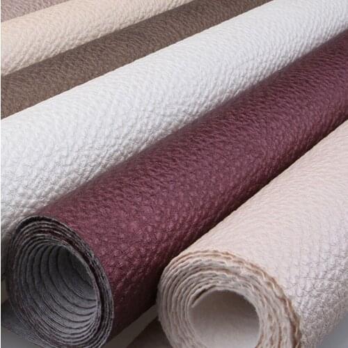10 meters roll eco-friendly decorative leather Bedside background sliding door metallic artificial leather sofa furniture fabric