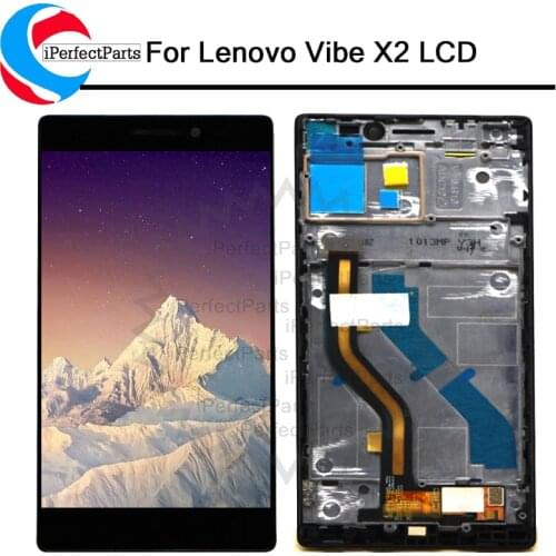 100% Tested 1920x1080 lcd For LENOVO Vibe X2 LCD Display With Frame Touch Screen Digitizer Assembly For LENOVO Vibe X2 LCD