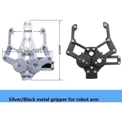 1DOF Metal Gripper/Manipulator/Holder Aluminum Alloy Claw With Metal Gear Digital Servo For Robot Arm DIY Education Toy