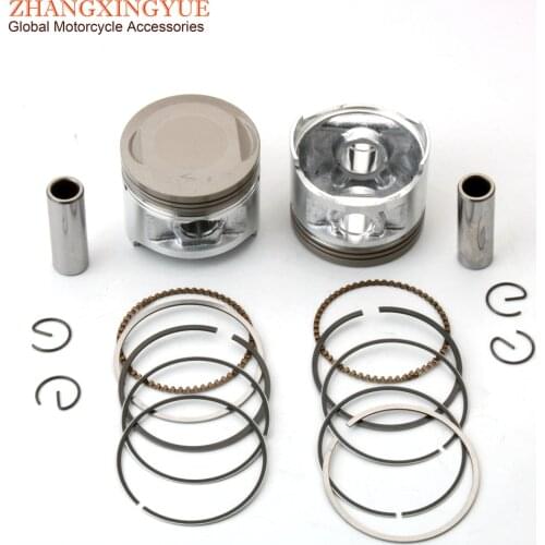 2 Sets 49mm Piston Kit for Yamaha XV250 Virago 1995-2007 V-Star 250 2008-2015 Route 66 1988-1990 Motorcycle