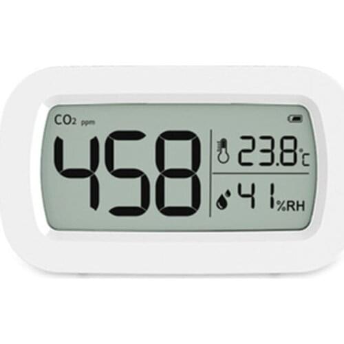 Carbon dioxide detector, portable CO2 gas concentration tester, CO2 detector, thermometer and hygrometer