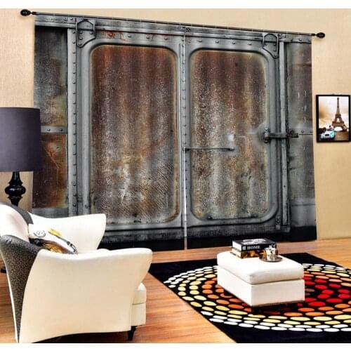 Door curtains 3D Blackout Curtains For Living room Bedding room Drapes Cotinas para sala blackout curtains