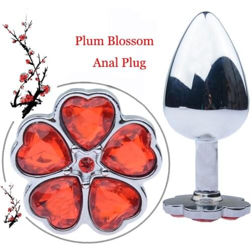 Metal Plum Blossom Anal Plug Anal Pull Beads Dilator Anal Stimulation G-Spot Massager Sex Toys For Men Woman Sex Shop