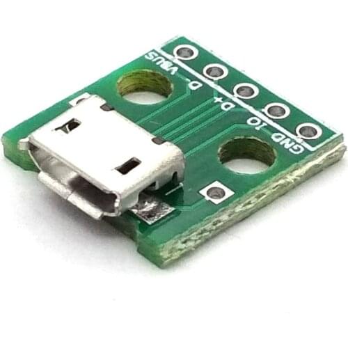 Micro USB Turn Dip Interface Seat 5V Power Supply Converter Board