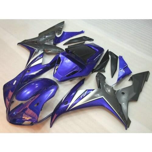 MOTOMARTS Custom ABS factory Motorcycle Full injection fairings parts for YAMAHA 2002 2003 R1 02 03 YZF R1 blue gun gray fairing