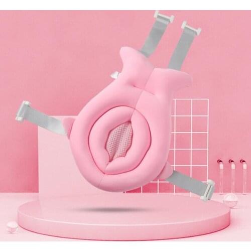 Baby Shower Bath Tub Pad Non-Slip Bathtub Seat Support Mat Newborn Safety Security Bath Support Cushion Adjustable Soft Pillow