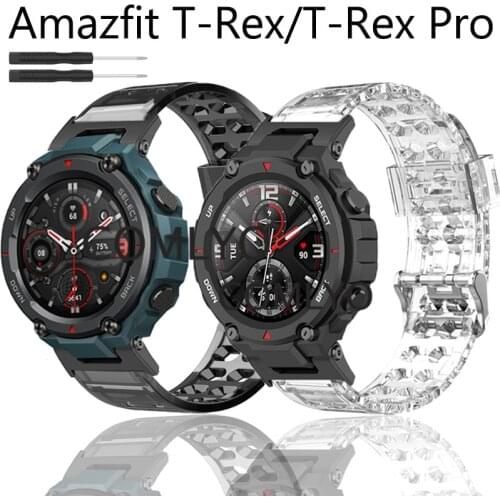 Amazfit T rex Pro Strap Smart Watch Silicone Band for Xiaomi Amazfit T-rex Strap Bracelet Belt Sports Accessories