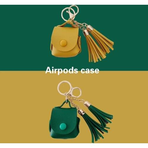 Luxury Business Leather For Apple Airpods 2 Case Headphones Protector Airpod Case Funda Cover Coque Air Pods Airpods 2 Cases