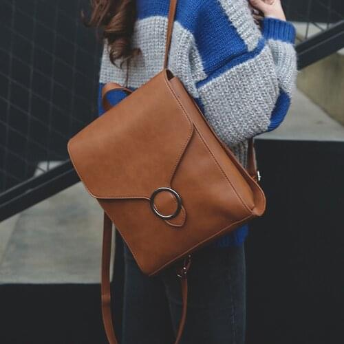 Fashion New Womens Backpack PU Leather Designer Bags for Women Female Shopping Schoolbags Young Girl High Quality Backpack Bag