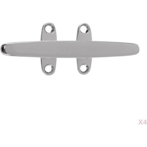 4x 316 Stainless Steel 8 inch Mooring Cleat Marine Hollow Base Boat Rope Cleat