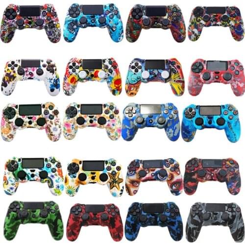 32 Colors Soft Silicone Rubber Case For PS4 Gamepad Thumb Grips Caps Protective Cover For Sony Play Station4 Pro Slim Controller
