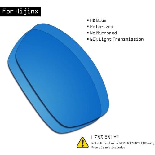 SmartVLT Sunglasses Replacement Lenses for Oakley Hijinx - HD Blue