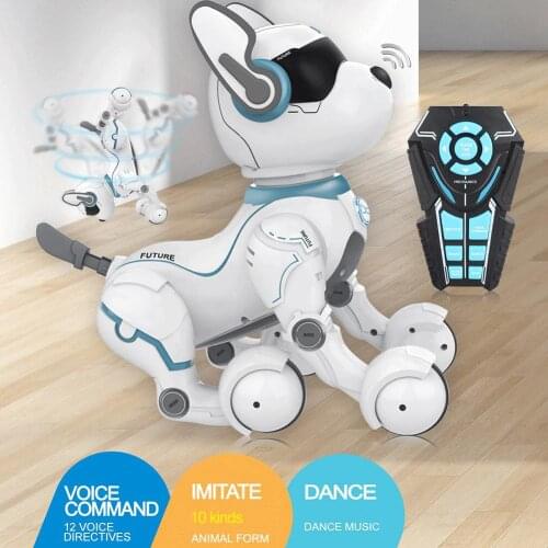 Intelligent Remote Smart Robot Dog Programmable Kids Toy Talking Robot Dog Electronic Mascota Virtual Pet Kid Gift BA60DZ