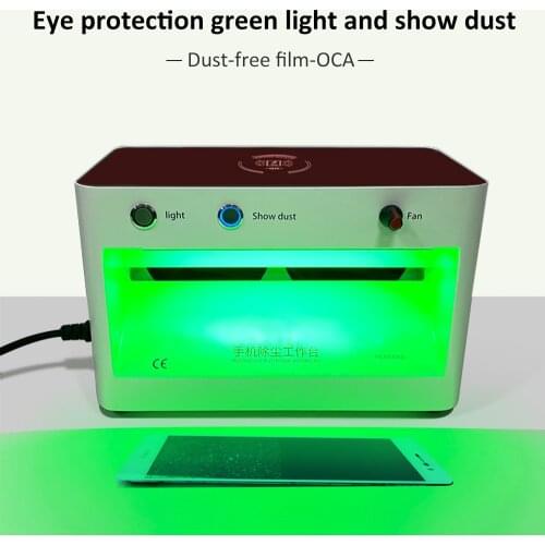 3 In 1 Work Bench Removing Cellular Phone Dust For Repair LCD Screen Dust Inspection With Wireless Charger