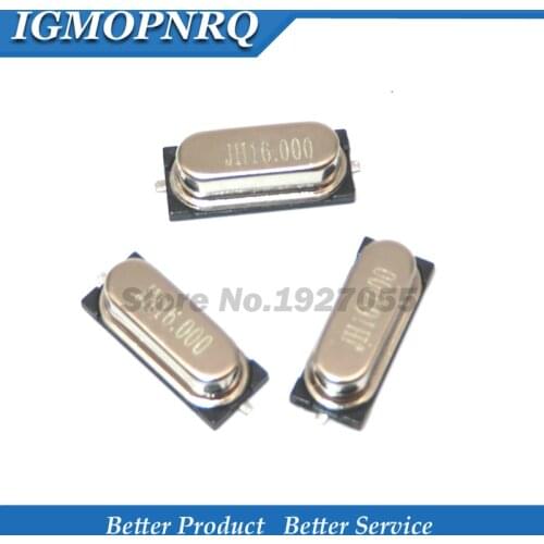 10PCS 4Mhz 6Mhz 8Mhz 12Mhz 16Mhz 20Mhz 24Mhz 4.000mhz 8.000mhz SMD Quartz Crystal Resonator Passive Oscillator HC49S