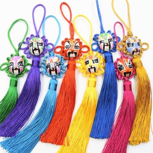 Hot 10 pcs/lot 5*25 cm Multi Color Cotton Cord DIY facebook Facebook Chinese Knot Accessories Decoration For Bracelets Craft